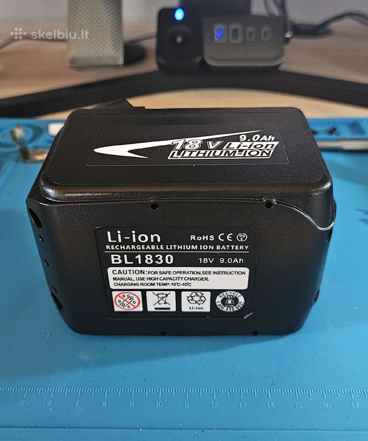 Makita 18v 9ah baterijos - nuotraukos Nr. 3