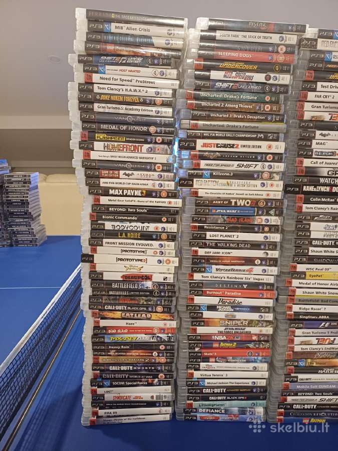 PS3 zaidimu kolekcija 322vnt - nuotraukos Nr. 2