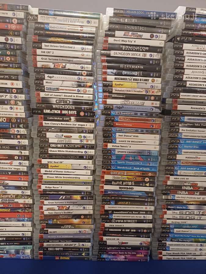 PS3 zaidimu kolekcija 322vnt - nuotraukos Nr. 3
