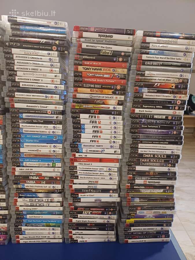 PS3 zaidimu kolekcija 322vnt - nuotraukos Nr. 4