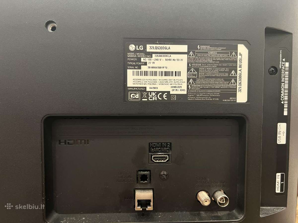 Televizorius LG 32lq63006la, LED, 32" (82 cm) - nuotraukos Nr. 2