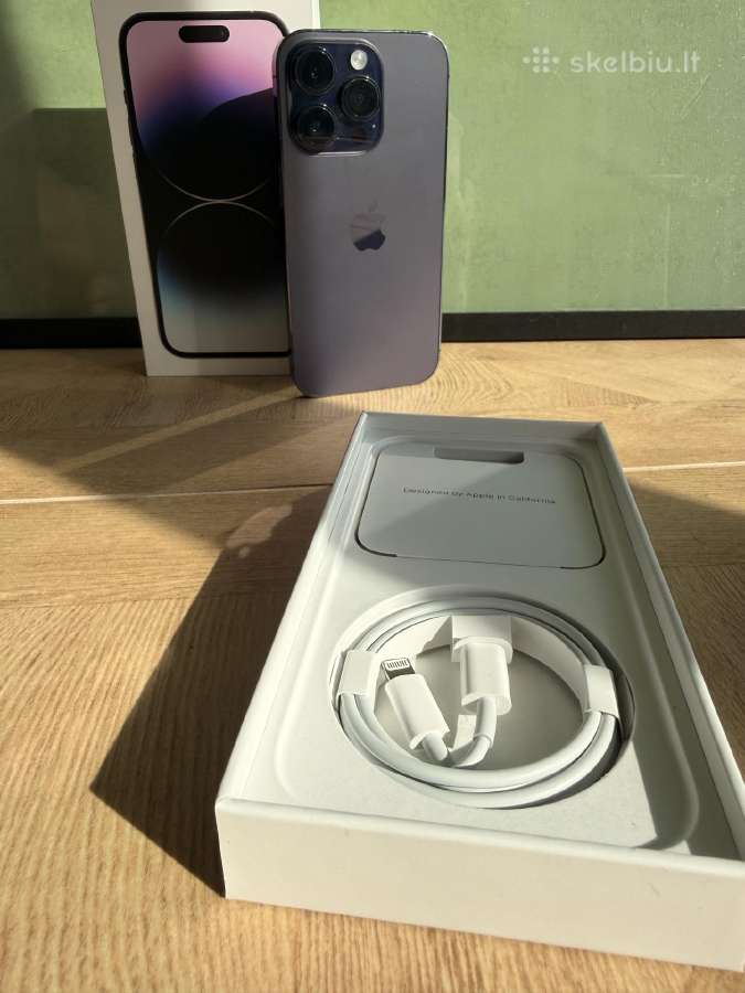 iPhone 14 Pro 128gb 85% deep purple - nuotraukos Nr. 6