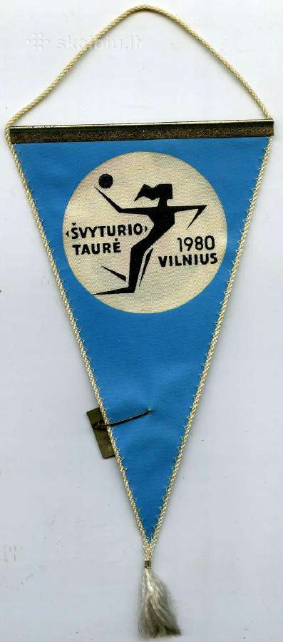 1980 Rankinis gairelė + ženklelis Spauda Vilnius - nuotraukos Nr. 3