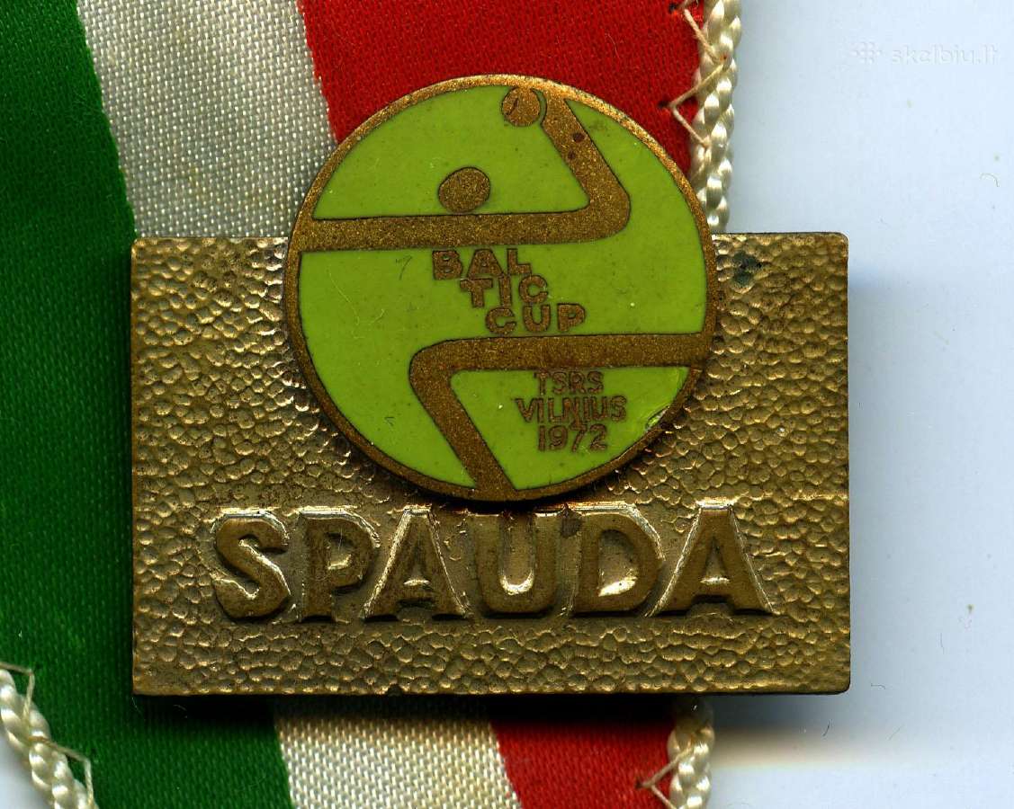 1980 Rankinis gairelė + ženklelis Spauda Vilnius - nuotraukos Nr. 4
