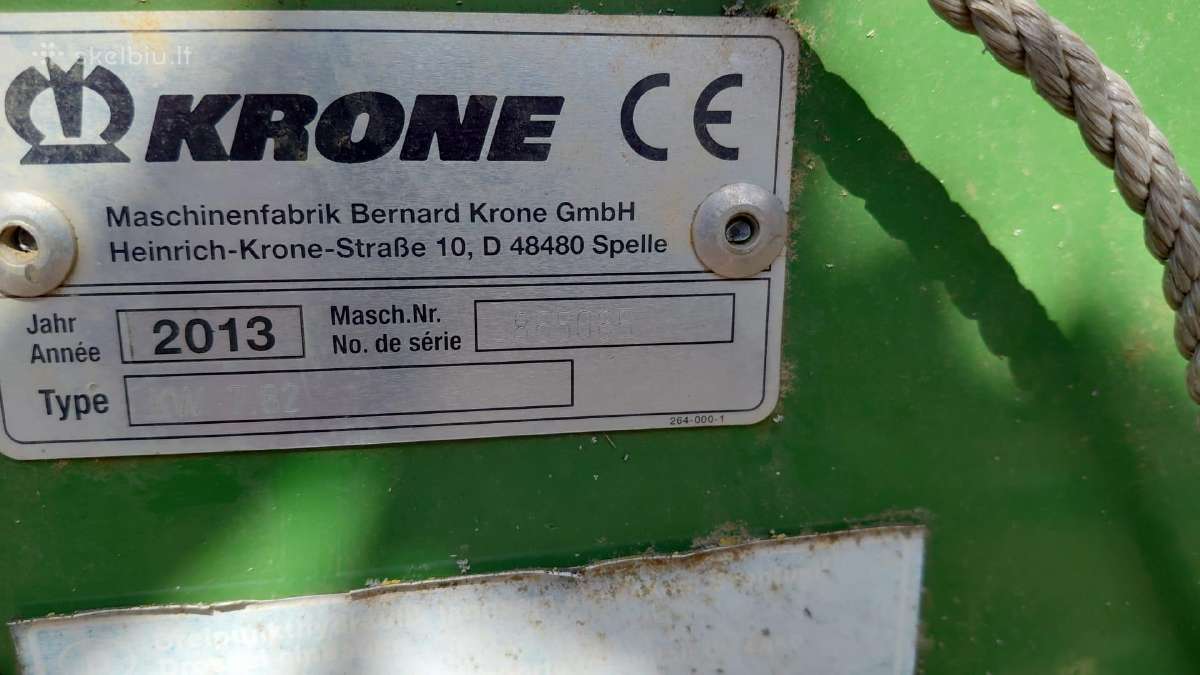 Vartytuvas Krone Kw 7.82x6 - nuotraukos Nr. 3