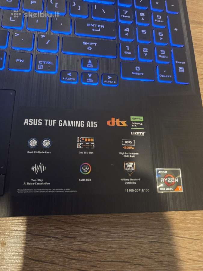 Asus Tuf Gaming A15 - nuotraukos Nr. 5