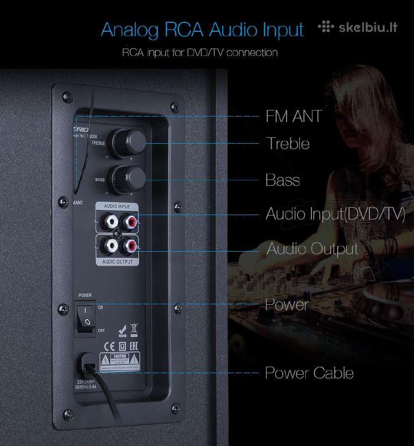 Fenda Bluetooth Fm Usb Garso Sistema - nuotraukos Nr. 3