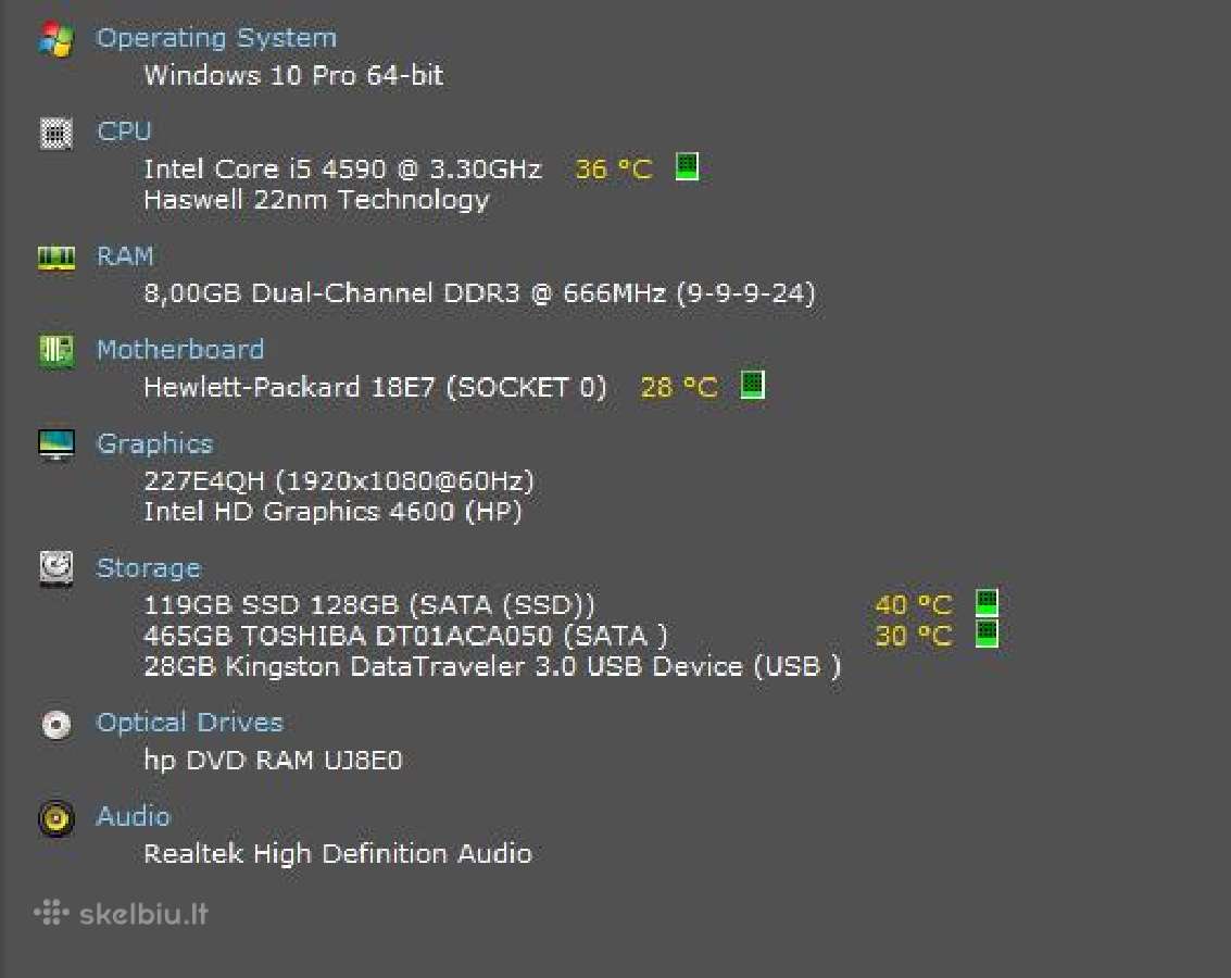 Kompiuteris Hp Prodesk 600 G1 Sff - nuotraukos Nr. 4
