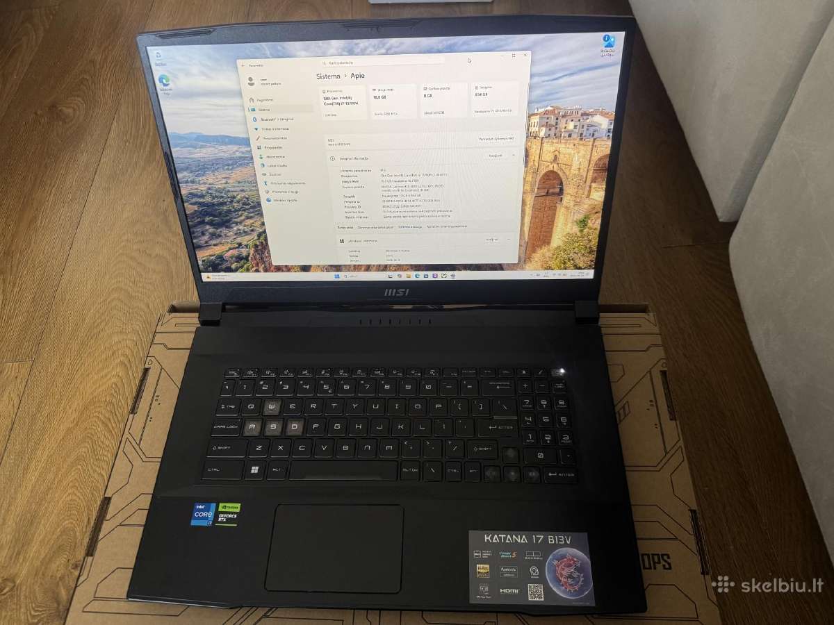 Msi katana 17 13700h rtx4070 - nuotraukos Nr. 3