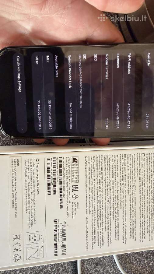 iPhone 16 pro 512gb, Titanium - nuotraukos Nr. 9