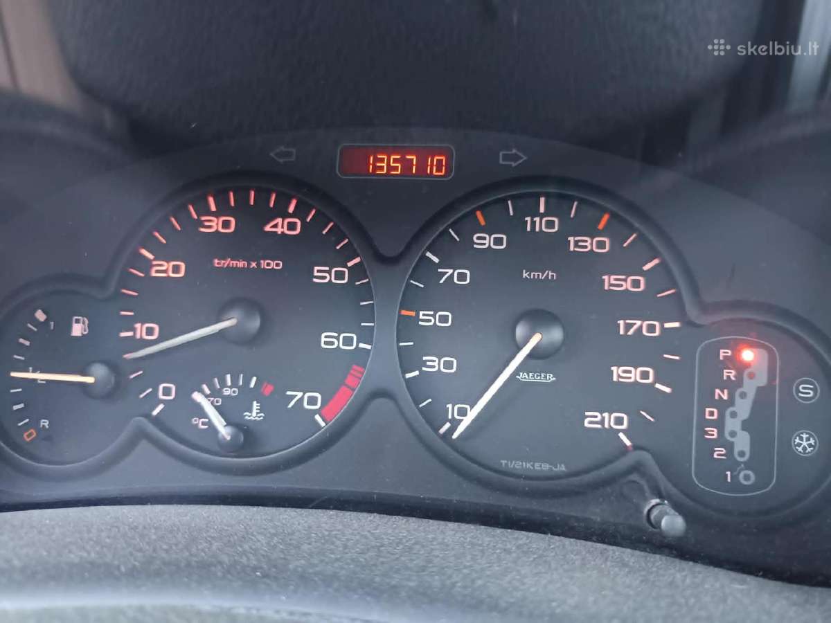 Peugeot 206 automatas - nuotraukos Nr. 16