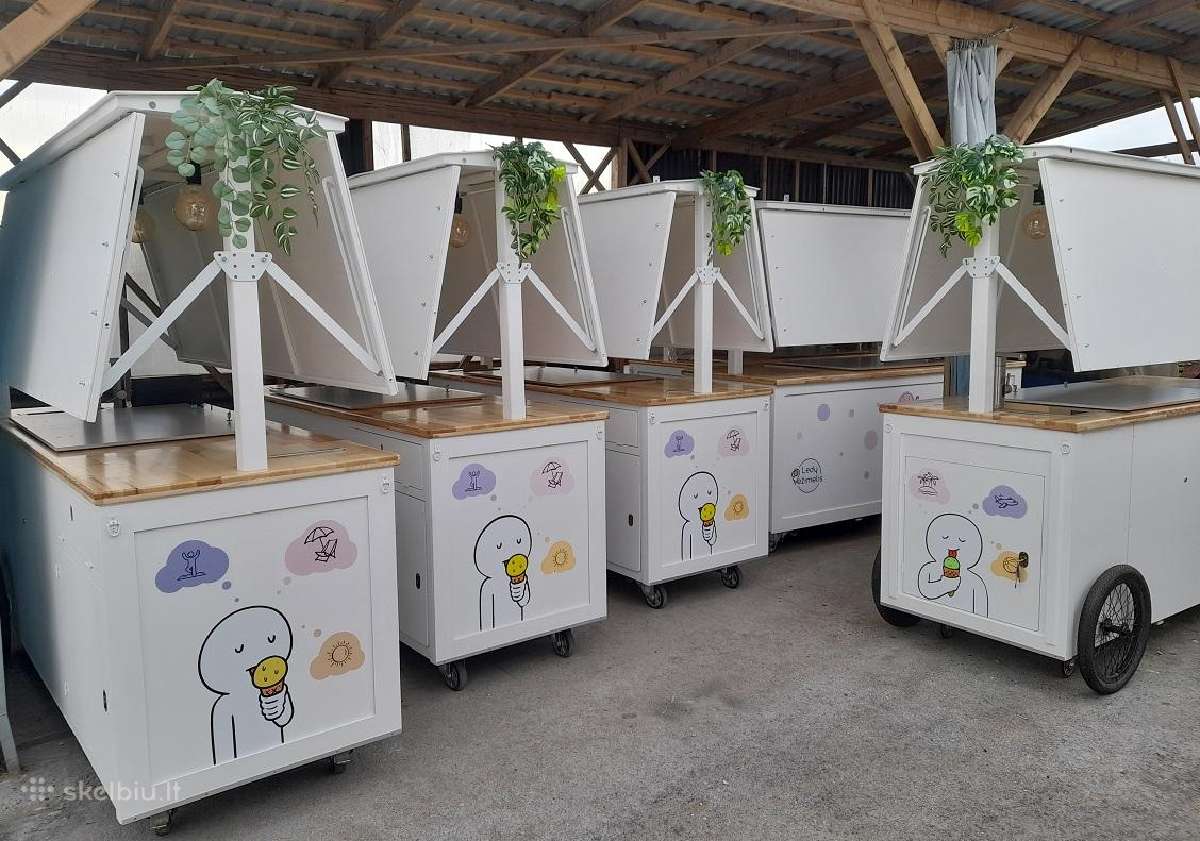 Klasikinio dizaino mobilus prekystalis - vežimėlis - nuotraukos Nr. 17