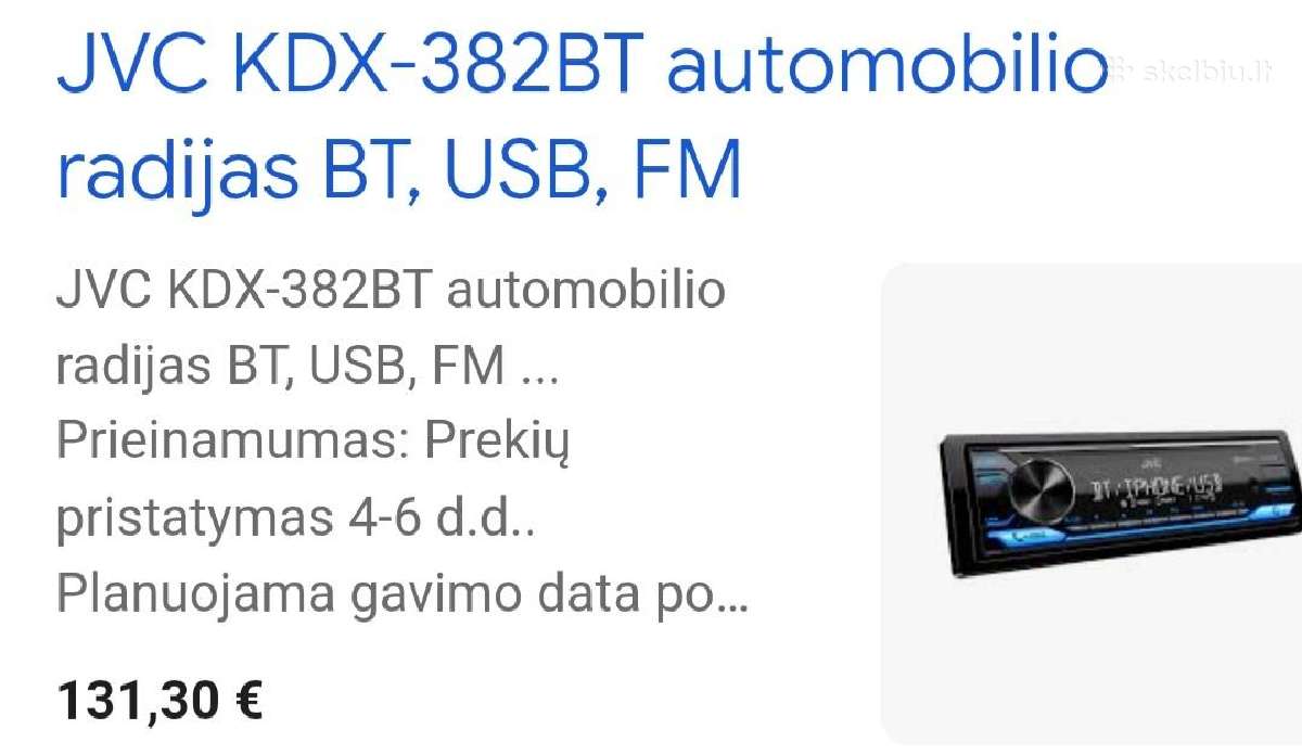 JVC kd-x382bt - nuotraukos Nr. 3