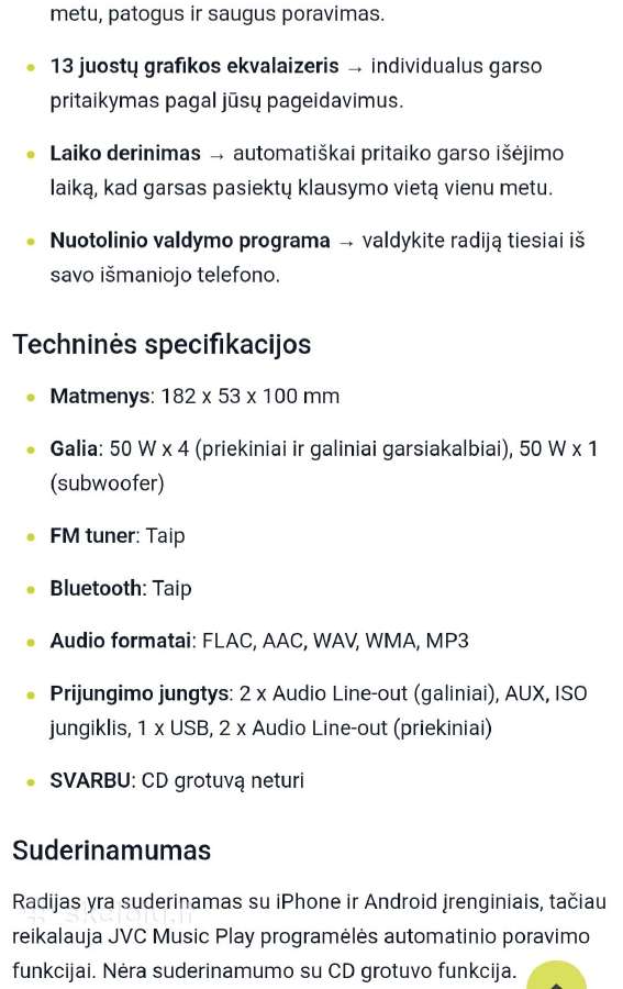 JVC kd-x382bt - nuotraukos Nr. 4