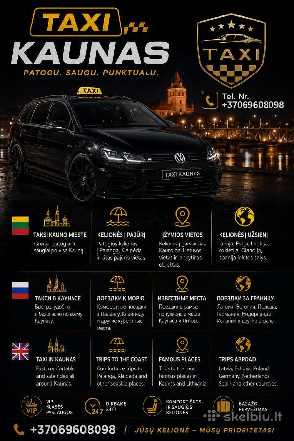 VIP transportas. Taxi paslaugos Kaune. - nuotraukos Nr. 3