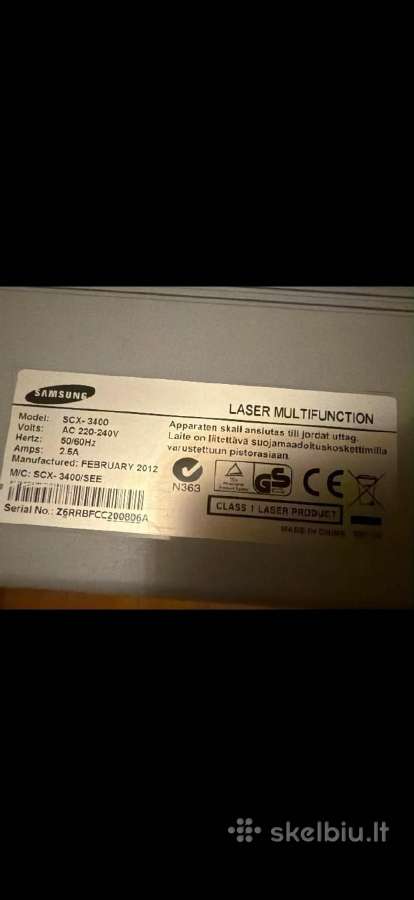 Lazerinis spausdintuvas kopijuoklis Samsung - nuotraukos Nr. 3