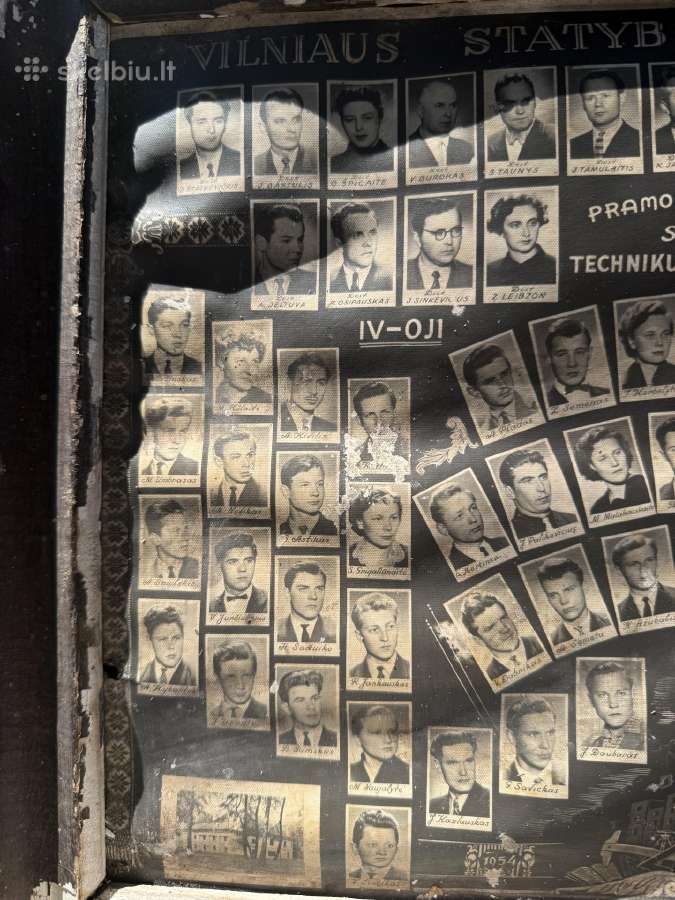 1959 m. Vilniaus statybos technikumo stendas - nuotraukos Nr. 3