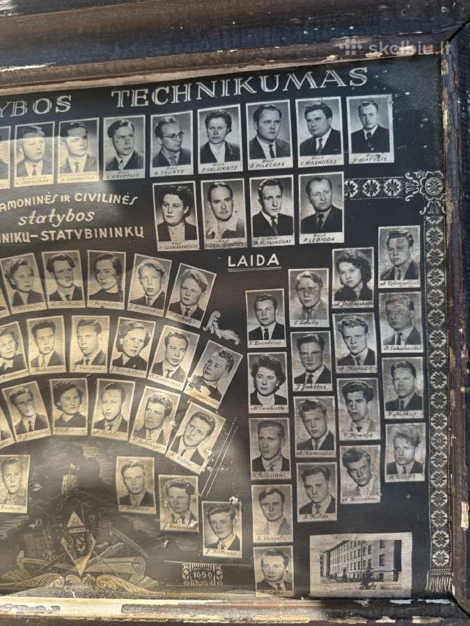 1959 m. Vilniaus statybos technikumo stendas - nuotraukos Nr. 4