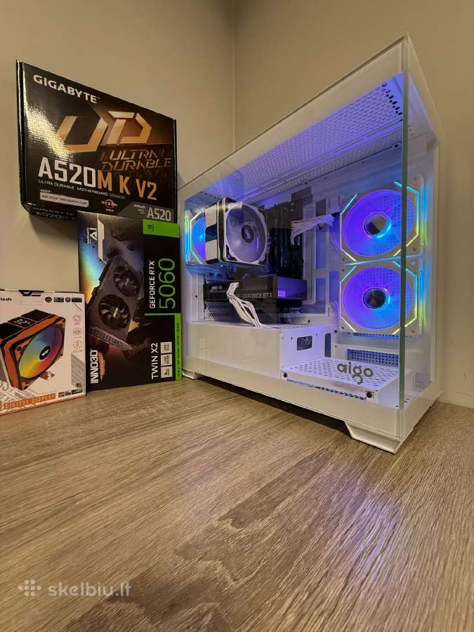 Akcija ryzen 5 Rtx5060 16gb RAM m2 512/1tb PVM sf - nuotraukos Nr. 17
