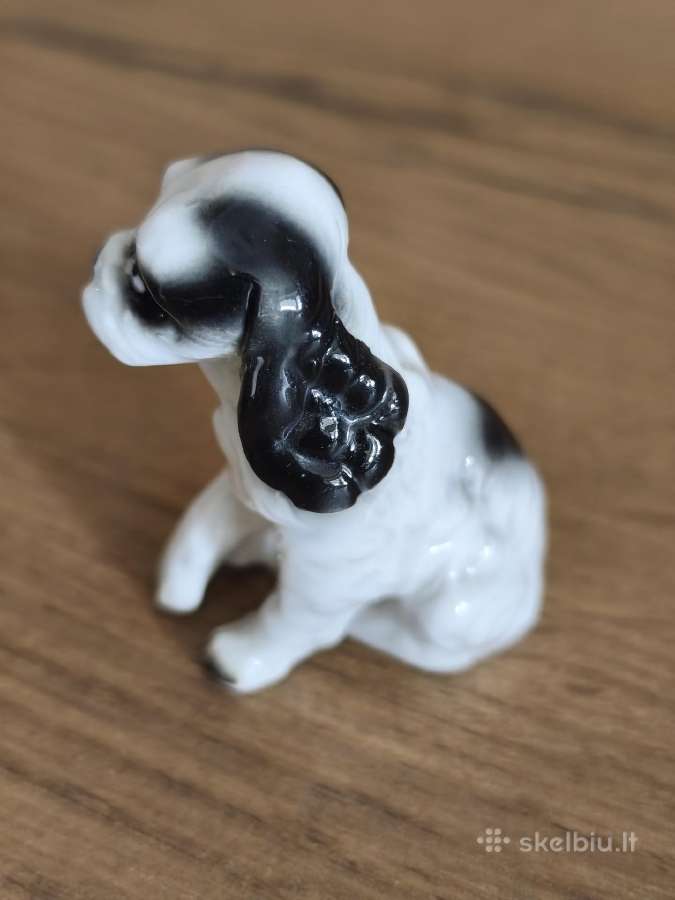 Kokerspanielio porceliano statulėlė - nuotraukos Nr. 3