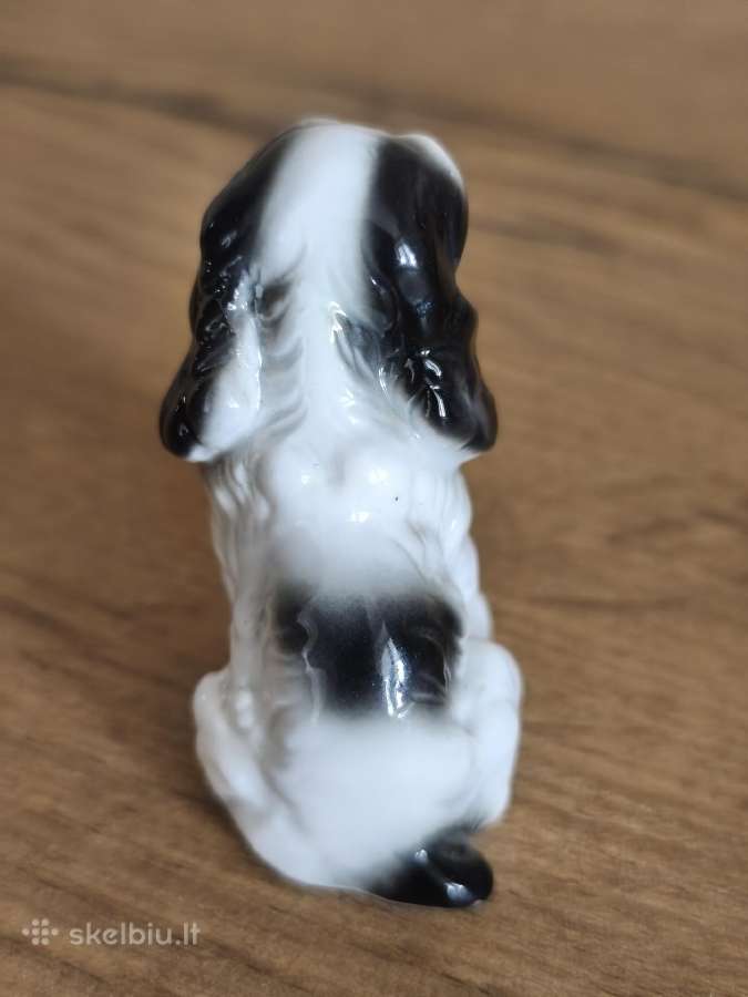 Kokerspanielio porceliano statulėlė - nuotraukos Nr. 4