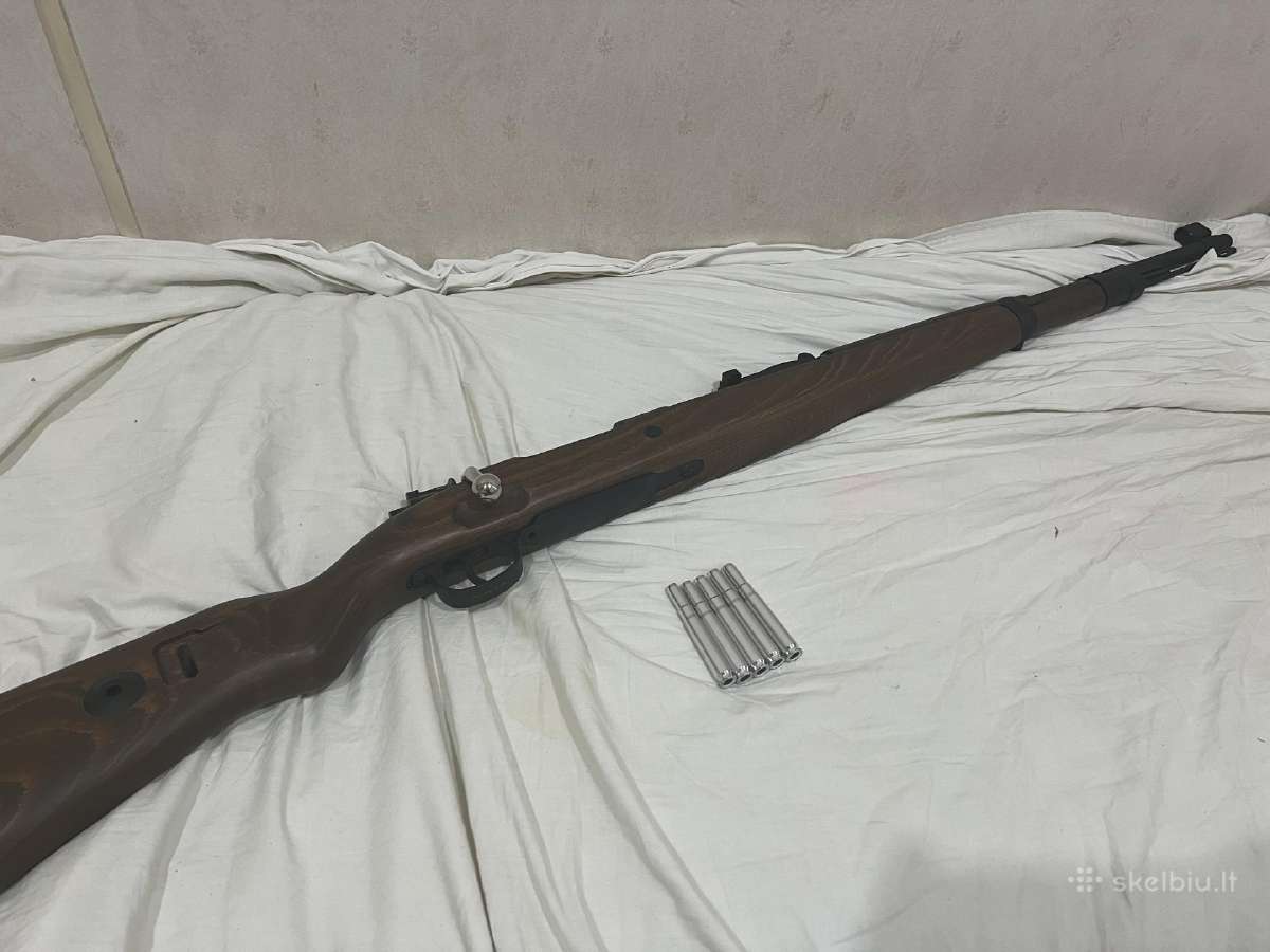 Airsoft Kar98 tikro medžio su gilzėm 250€ - nuotraukos Nr. 2