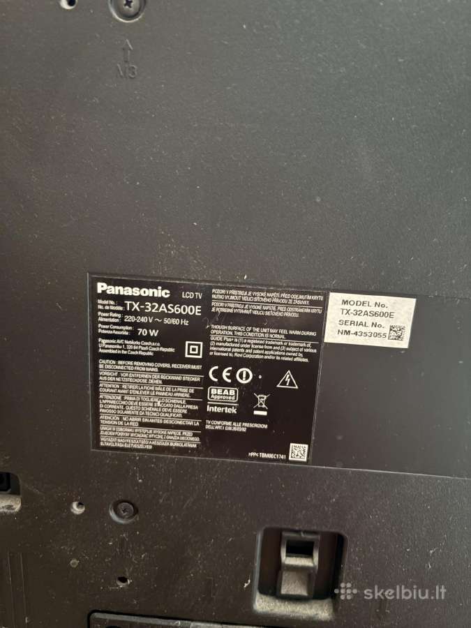 Parduodamas 32 colių TV Panasonic Tx-32as600e - nuotraukos Nr. 4