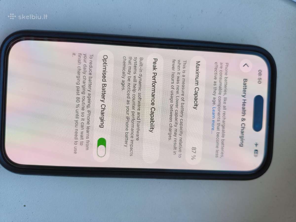 iPhone 14 Pro 128gb Juodas - nuotraukos Nr. 3