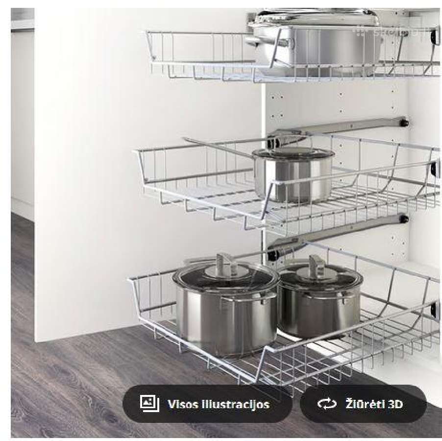 Ikea Utrusta Vielinis krepsys 60cm - nuotraukos Nr. 2