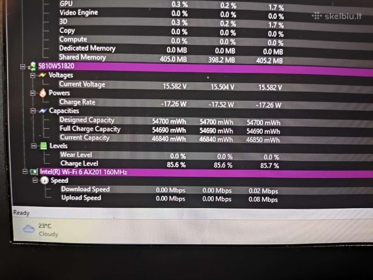 X13 Gen 2 13.3 Fhd Ips i5-1135g7 8gb 512gb SSD - nuotraukos Nr. 6