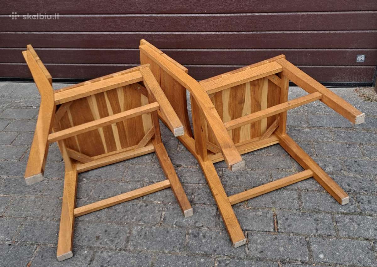 Dvi naturalaus medžio kėdės - nuotraukos Nr. 4