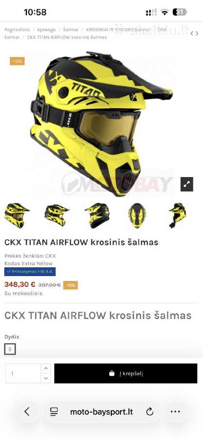 Ckx Titan Airflow Šalmas - nuotraukos Nr. 8