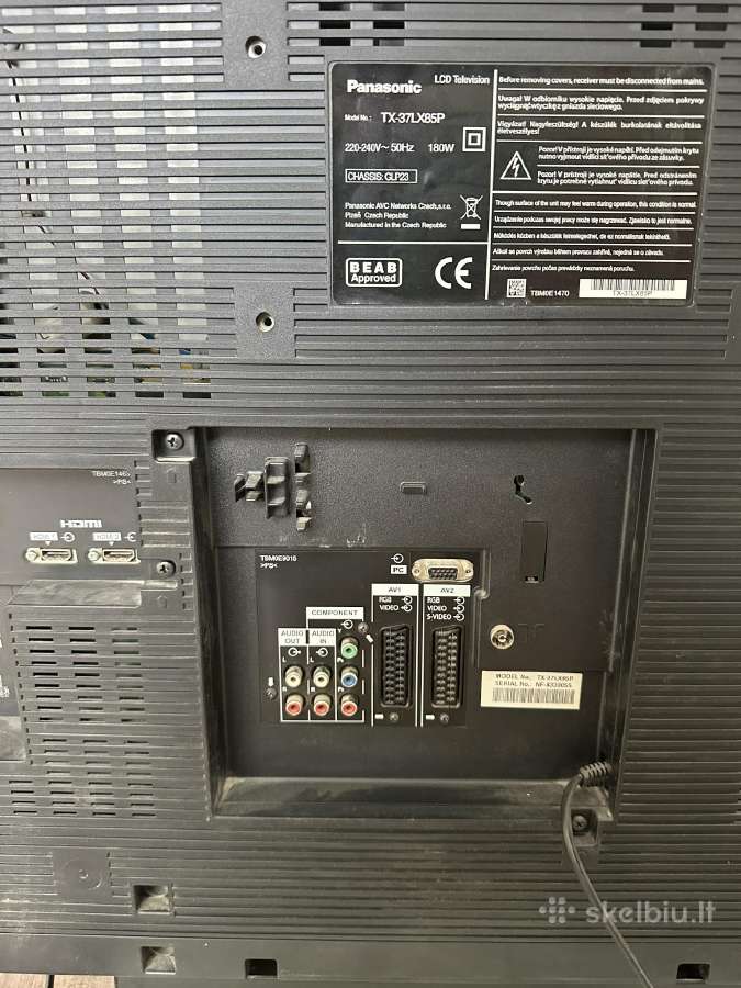 Televizorius Panasonic tx-37lx85p - nuotraukos Nr. 4