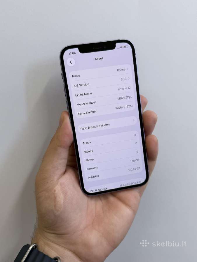 iPhone 12 128 GB - 100% baterija - nuotraukos Nr. 5