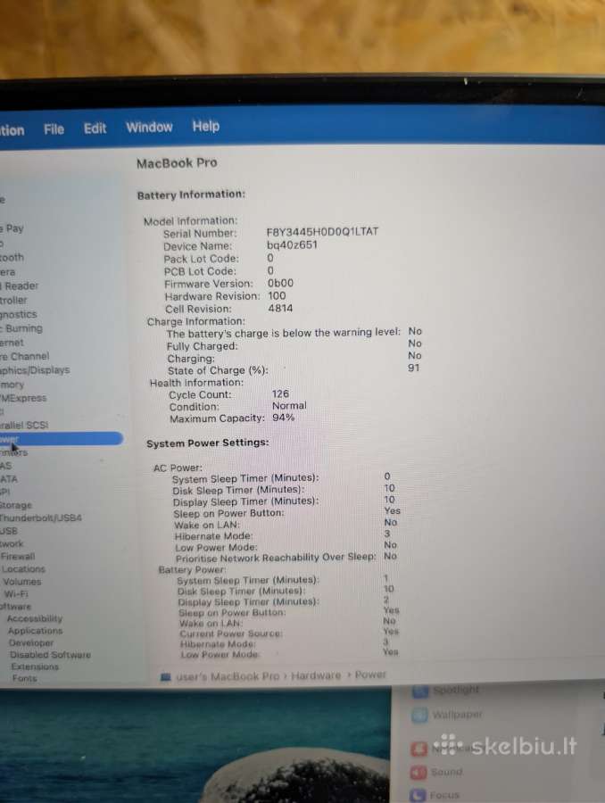 Apple MacBook Pro 14, M3, 8gb, 512gb - nuotraukos Nr. 3