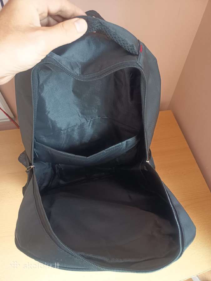 Nauja juoda kuprine 45x32x22cm - nuotraukos Nr. 8