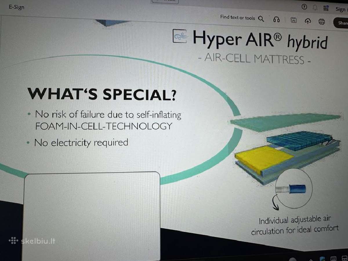 Hibridinis čiužinys Hyper Air (aukšta pragulų rizi - nuotraukos Nr. 5