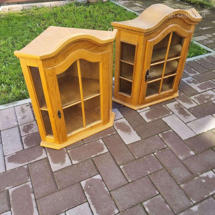 Ąžuolo kampinis mini bufetukas,- pakabinamas - nuotraukos Nr. 2
