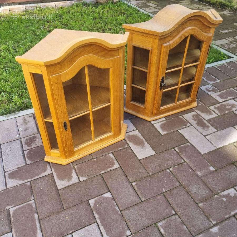 Ąžuolo kampinis mini bufetukas,- pakabinamas - nuotraukos Nr. 2