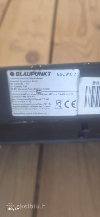 Blaupunkt Elektrinis paspirtukas Esc910.2 - nuotraukos Nr. 3