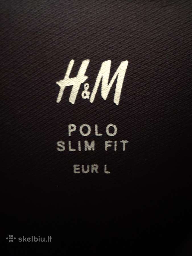 H&m juodas polo 3 sagos - nuotraukos Nr. 3