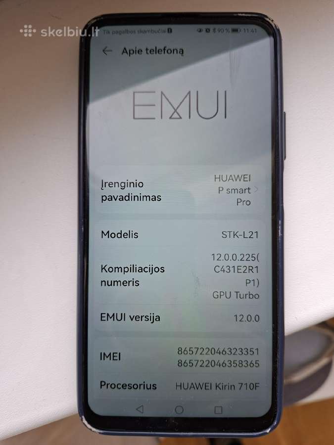 Mobilus telefonas Huawei P smart Pro - nuotraukos Nr. 9