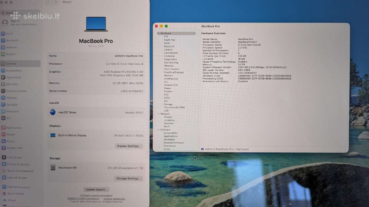 Apple MacBook Pro 16 2019 + priedai - nuotraukos Nr. 6