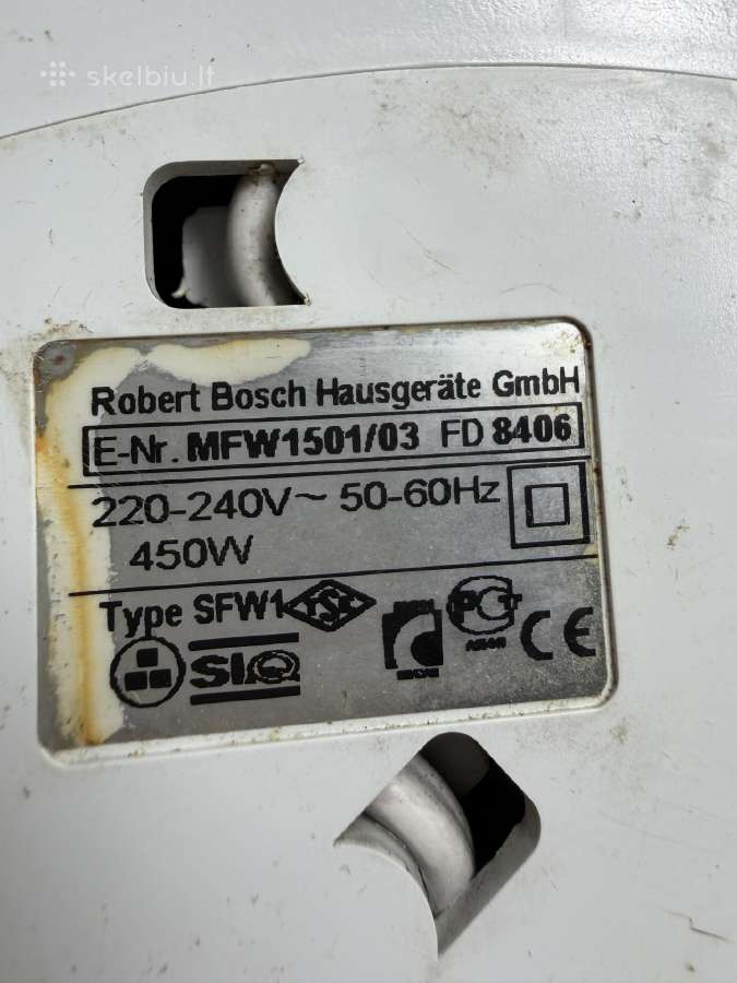 Bosch mesos malimo aparatas - nuotraukos Nr. 4
