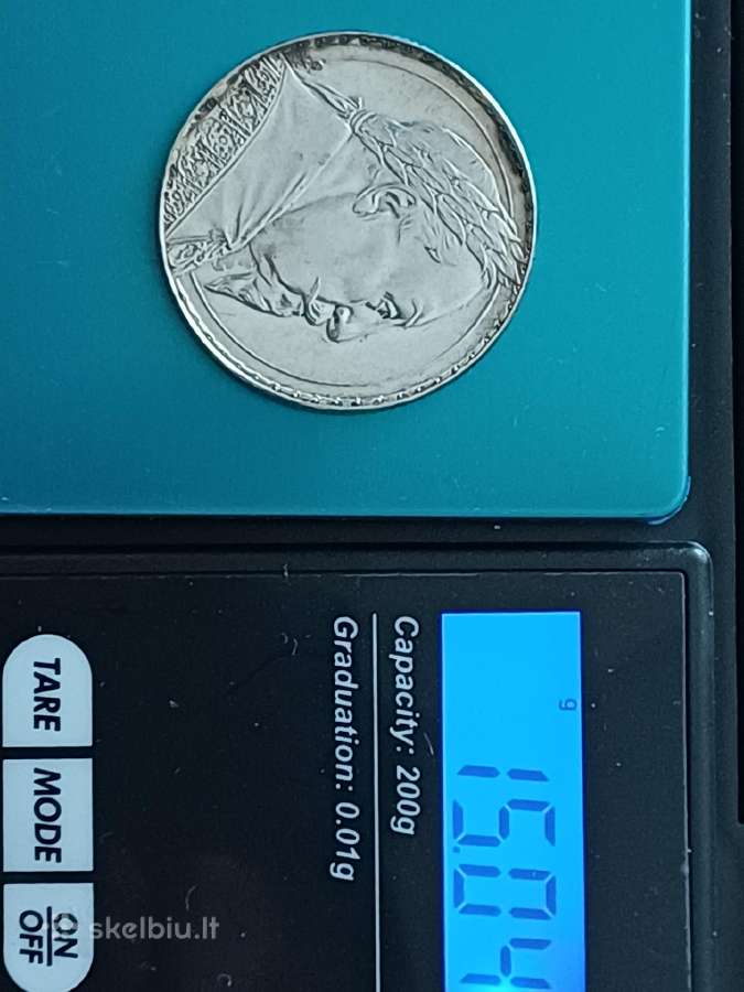 Sidabrine moneta Gustaf II Adolf 1932 metai - nuotraukos Nr. 3