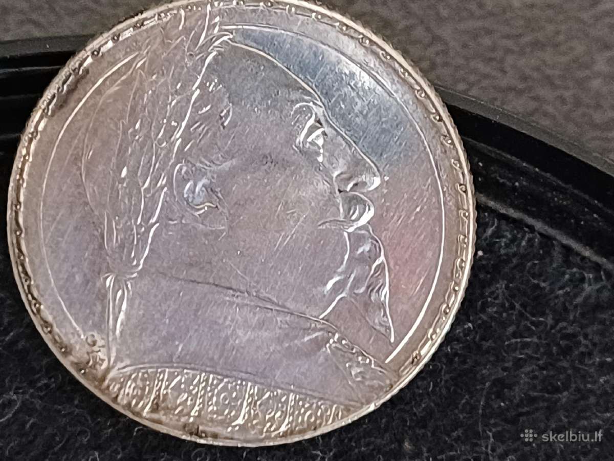 Sidabrine moneta Gustaf II Adolf 1932 metai - nuotraukos Nr. 4