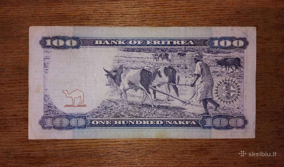 Eritrėjos 100 nakfa banknotas - nuotraukos Nr. 2