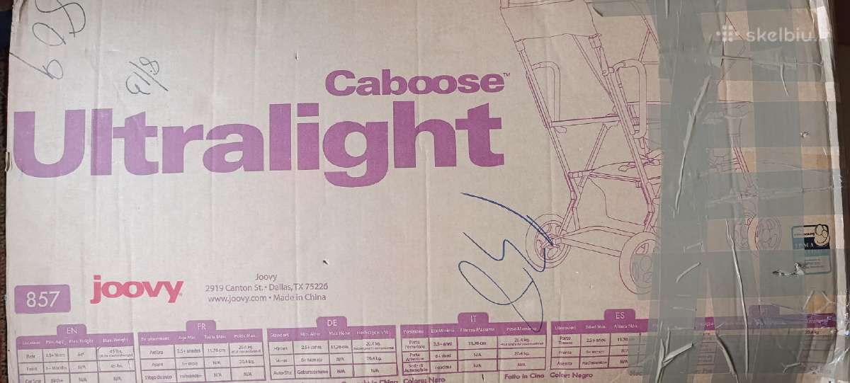 Vezimelis Joovy Caboose Ultralight - nuotraukos Nr. 8