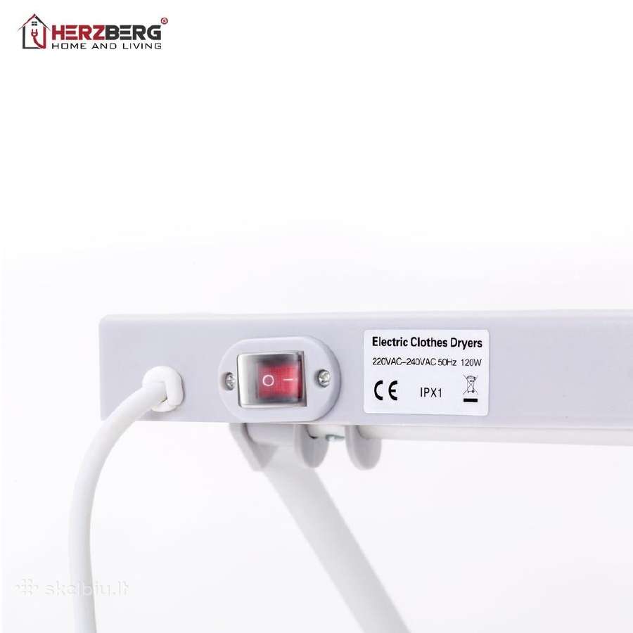 Elektrinė drabužių džiovyklė 120 W, 230 V, 8 šild - nuotraukos Nr. 3