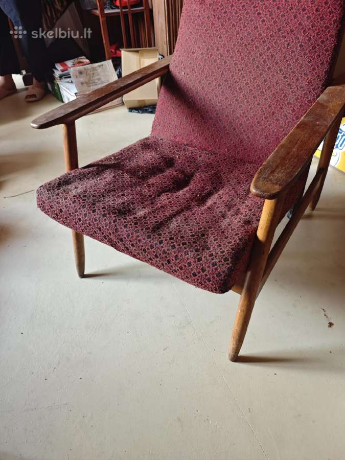 Du retro krėslai restauravimui - nuotraukos Nr. 4